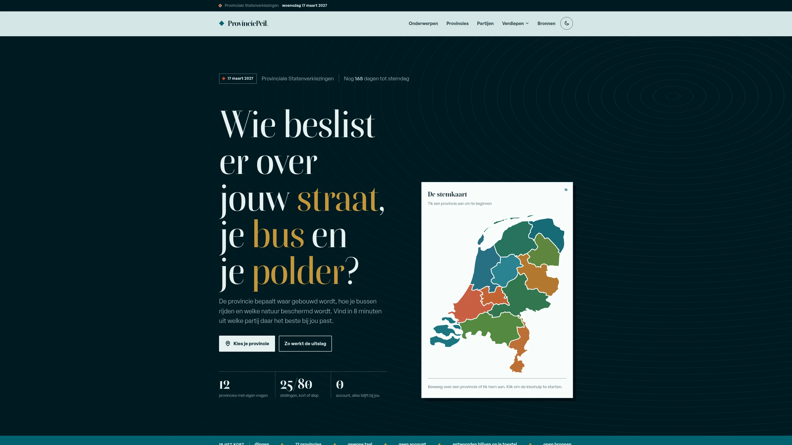 ProvinciePeil website