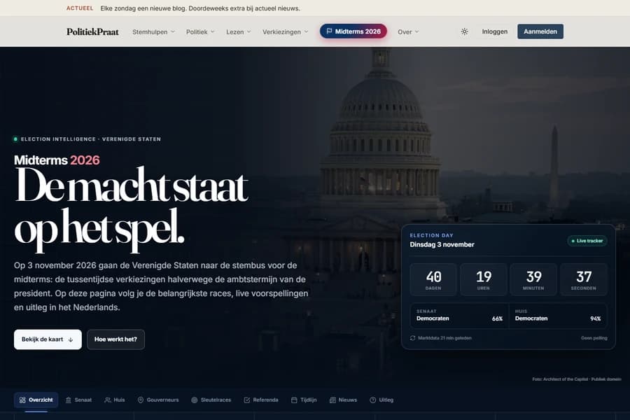 Midterms 2026 Tracker website